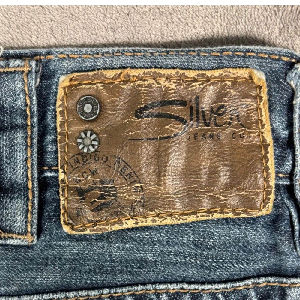 Silver Jeans Co Gordie Jeans‎ Mens Fit 34x28 Loose Fit Straight Leg Blue Denim